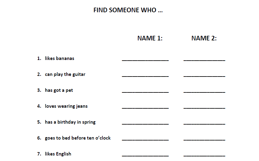 Find somebody doing. Find someone who has. Find someone who Template. Find someone who can. Dyslexic Worksheet.