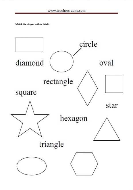 FREE SHAPES WORKSHEETS - Teacher's Zone